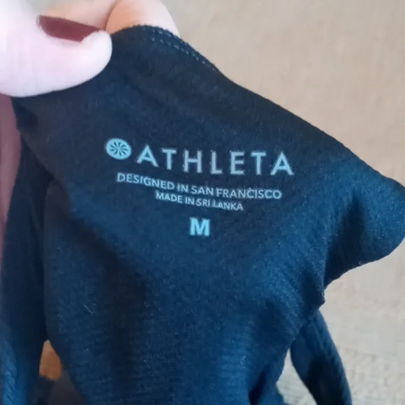 Athleta black ribbed tank - Picture 3 of 3